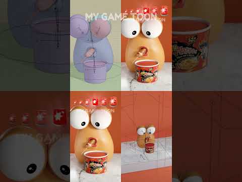 Eating emoticons in <strong>order</strong> Behind The Scenes #pou #mukbang #asmr #buldak