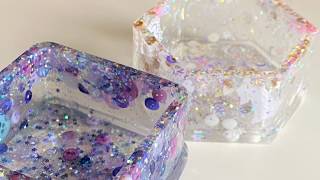Resin Box featuring Buttons Galore