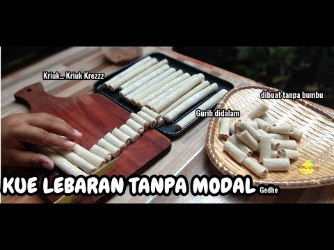 Petunjuk Memasak BIKIN DIBORONG SEMUA !! KUE LEBARAN DUA BAHAN SAJA TANPA BUMBU TAMBAHAN... GURIHNYA BIKIN LUDES Yang Sedap