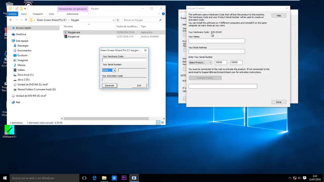 Instalacion de Green Screen Wizard Pro