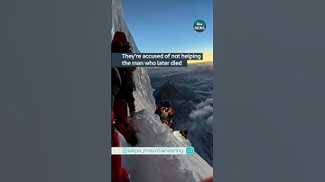 Thumbnail of Climbers climb round man dying on mountain #itvnews