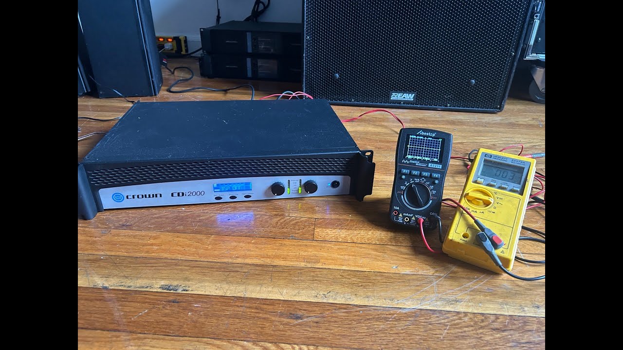 CROWN CDi 2000 POWER AT CLIPPING, AMP DYNO