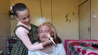 Giving My Grandma a Beautiful Makeover 💄👵❤️ | Hair & Makeup Fun