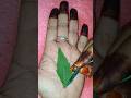 Beautiful😍 green leaf🍃 "Aysha" ❤name mehandi design💫💫#trending #viral #art #ytshorts #mehandi#shorts