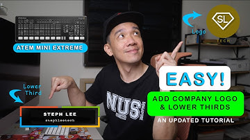 The EASIEST way to add a Logo AND Lower Thirds together using the Atem Mini Extreme - Updated Guide