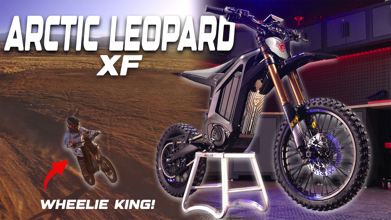 Этот новый электрический внедорожный мотоцикл — КОРОЛЬ трюков на заднем колесе! Arctic Leopard XF