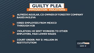 A Wisconsin man pleads guilty to making false statements to immigration services about his employees