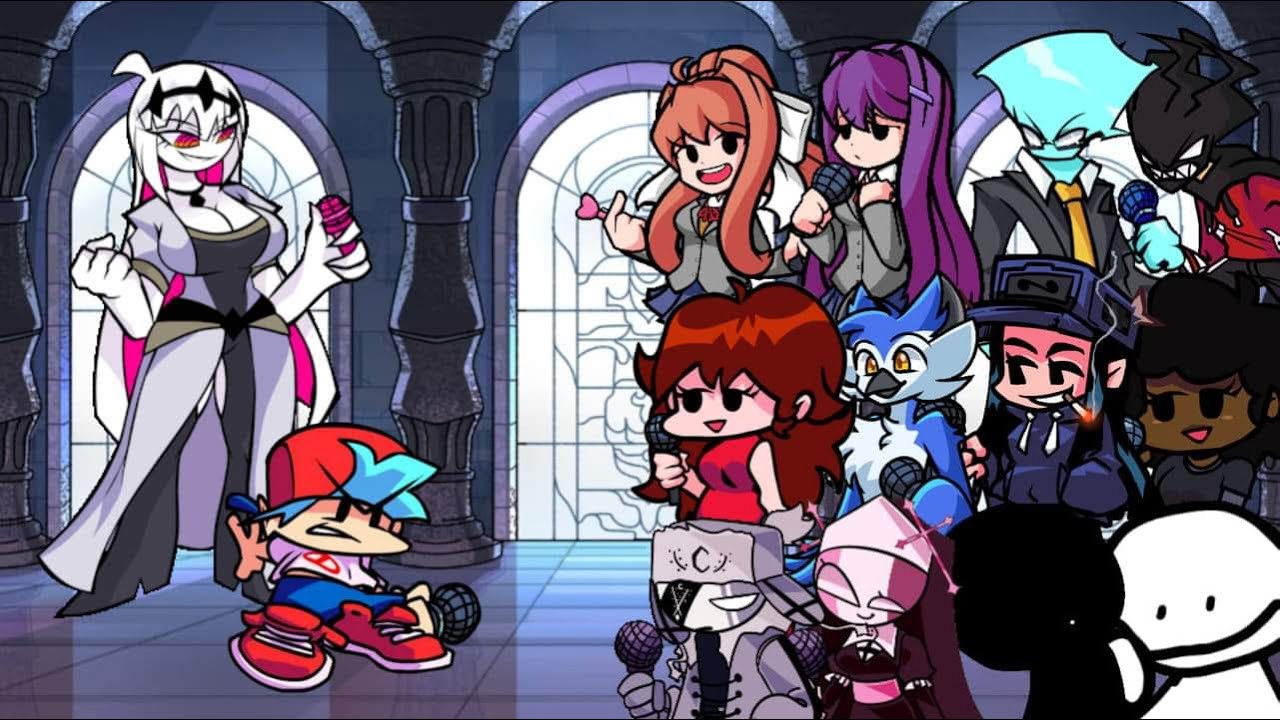 FNF Promenade But Different Characters Sing It 🎶 (Everyone Sings ...
