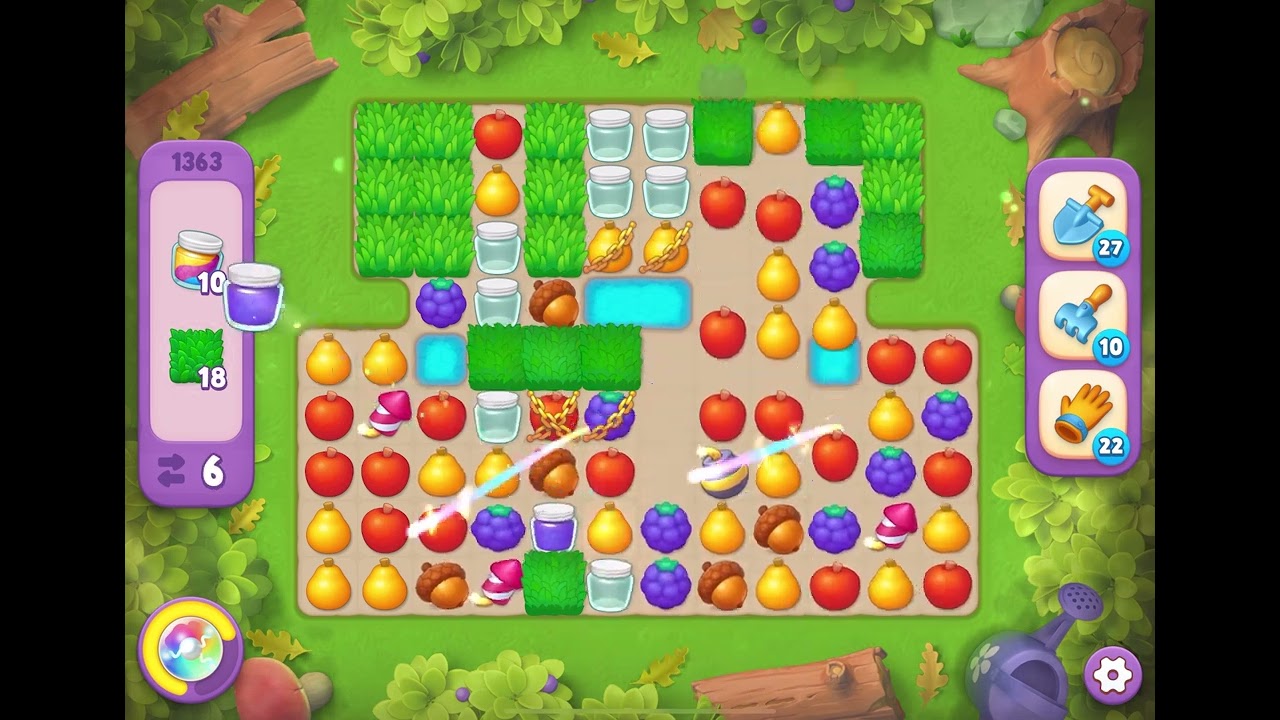 Gardenscapes Level 1363 Super Hard NO BOOSTERS