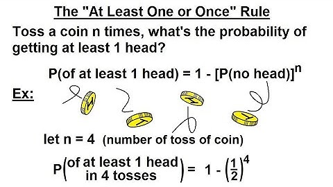 Probability & Statistics (17 of 62) The "At Least One or Once" Rule
