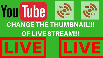 How To Change The Thumbnail In Hangouts On Air Live Stream YouTube??