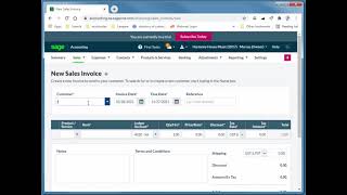 Sage Business Cloud: Customer Deposit and Reducing the end payment by the amount of the deposit