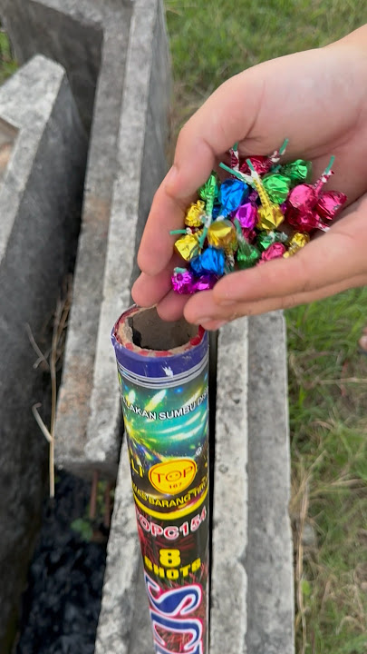 EXPERIMENT MERCON TELUR DINO DIDALAM ROMAN CANDLE 1.5 INCH!!! SERU #mercon #experiment #shorts