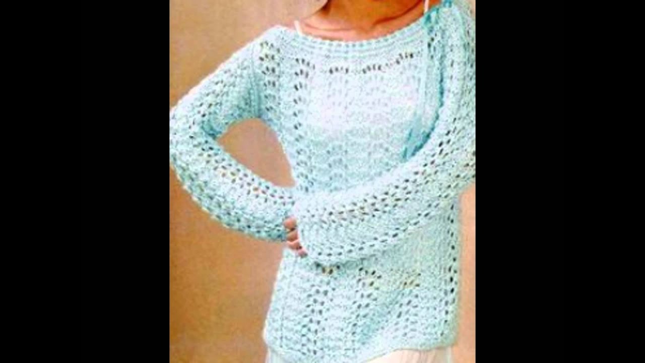 Preself mujeres suéter cuello alto Crochet suéter punto
