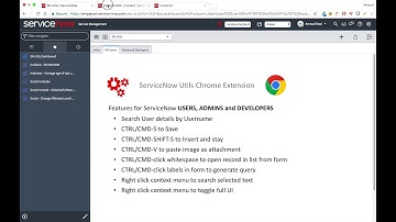 SN Utils Chrome Extension Basics