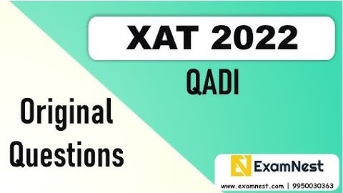 XAT 2022 Solutions | QADI | Previous Year Paper | Original Questions | MBA | XAT 2024