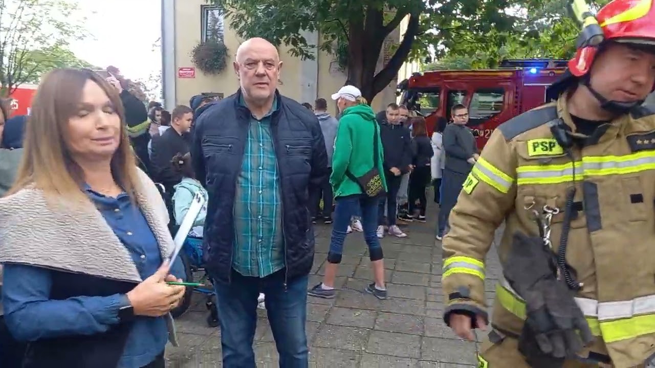 Alarm próbny przeciwpożarowy w SOSW Lubsko