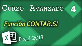 Función CONTAR.SI | Excel 2013 Curso Avanzado #4