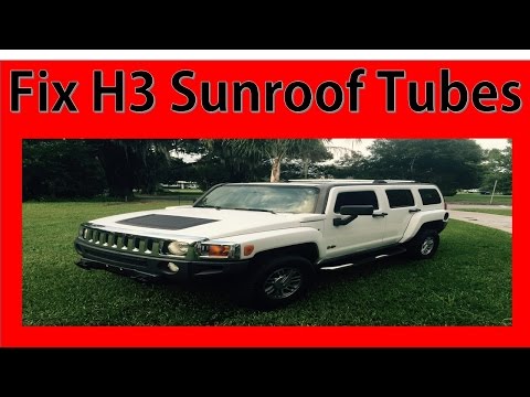 Hummer sunroof drain leak fix problem forever