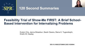 Brief School-Based Intervention for Internalizing Concerns - Cho et al - SPR120SS