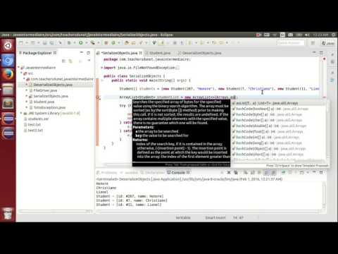 JAVA (Intermédiaire) - 91 - Comment sérialiser un ArrayList en Java ?