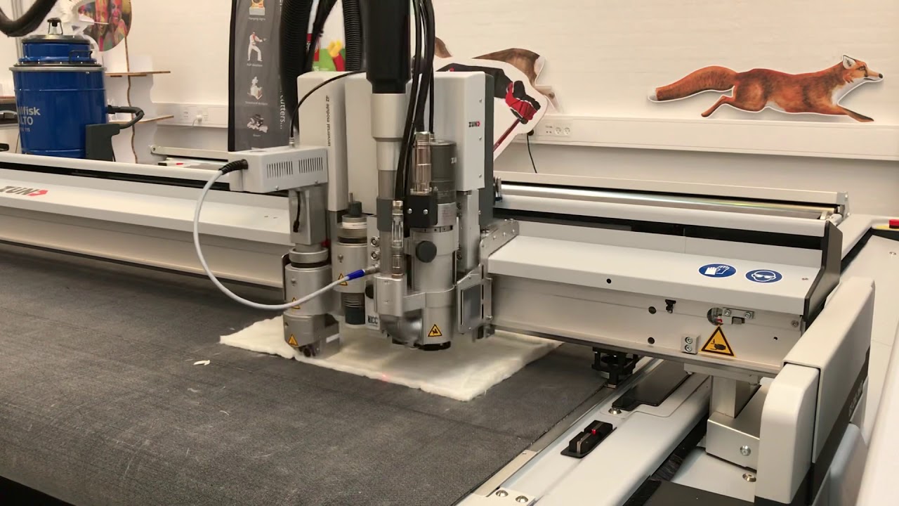 Zünd G3 cutting 10 mm fiber glass mat YouTube