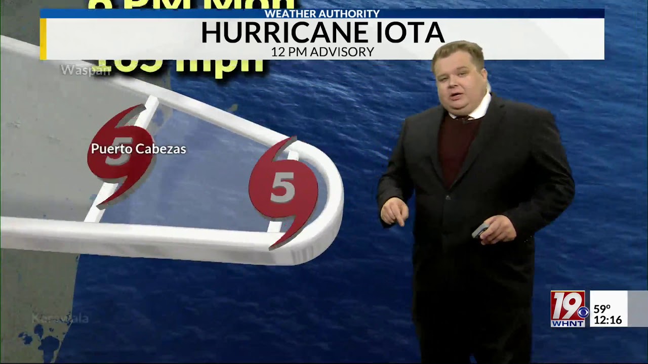 Hurricane Iota Becomes Cat. 5.