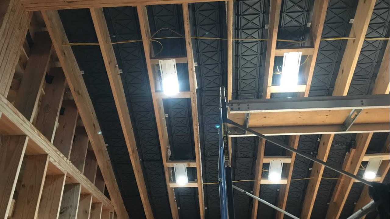 Installing Attic Air Baffles and Ceiling LED lights YouTube