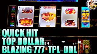 3 REEL SLOTS! Double Top Dollar Slots! Quick Hit 5x 10x Slots! Blazing 777 Triple Double Nudge Slots