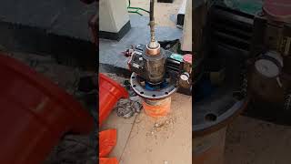 Refacing Flange FF Fire Water. With pneumatic machine.