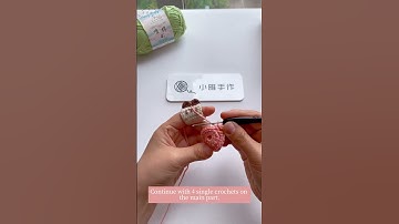 Peach Button Crochet Tutorial🍑🧵🧶