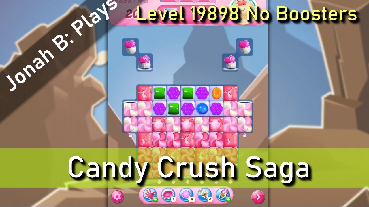 Candy Crush Saga Level 19898 No Boosters - YouTube