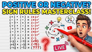 Never Get a Sign Wrong Again! Live Integer Rules Masterclass