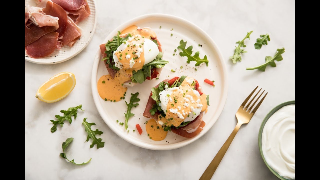 Œufs Bénédicte sauce hollandaise au yaourt YouTube