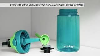 Contigo Kids Easy Clean Lid - How To Clean Video