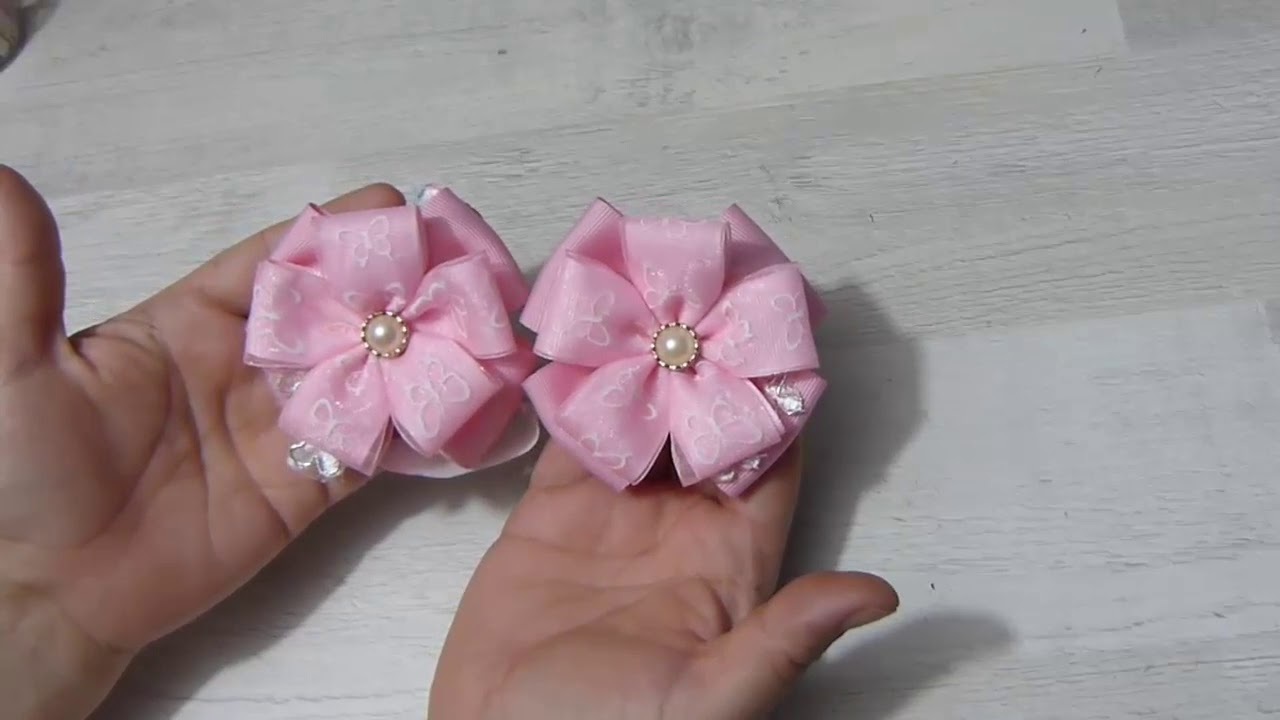 2 Flores Faciles En Cinta Pies Descalzos Para Bebe Youtube 2 Flores Faciles En Cinta Pies Descalzos Para Bebe Youtube