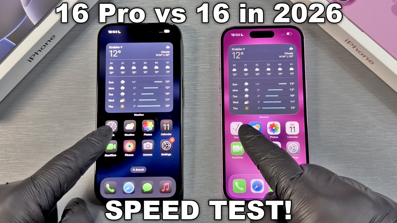 iPhone 16 Pro vs iPhone 16 Speed Test in 2026! Which one is better