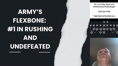 Army’s Flexbone: #1 in Rushing and Undefeated
