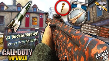 My FIRST V2 Rocket in CoD WW2! STG V2 Rocket NUKE Gameplay