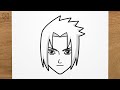 How To Draw SASUKE Naruto Shippuden Step By Step EASY 
