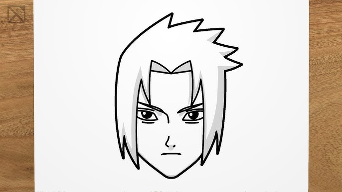 sasuke para colorir  Dibujos de naruto faciles, Cómo dibujar