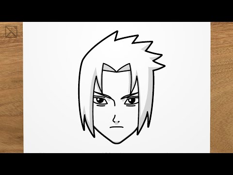 How to Draw Sasuke Uchiha from Naruto Step by Step Drawing