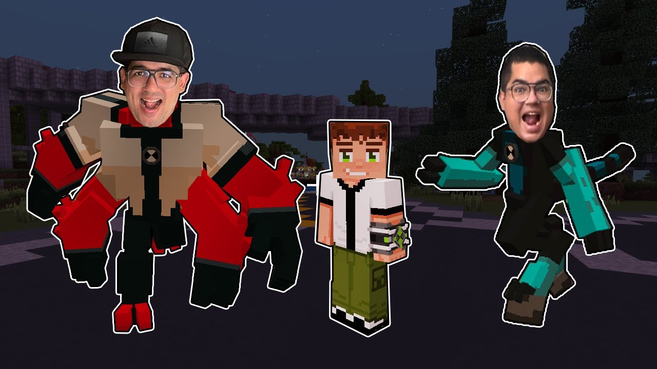 ENTRAMOS NO MUNDO DO BEN 10 NO MINECRAFT! (viramos alienígenas?)