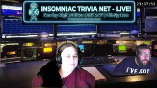 Sunday Night Insomniac Trivia Net | K1BLU Live - 07/19/2026