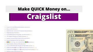 How to Make Quick Money on Craigslist (Everyone Welcome)