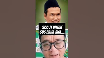 GEMPAR DAN VIRAL, ABAH SETU MENANTANG GUS BAHA ‼️
