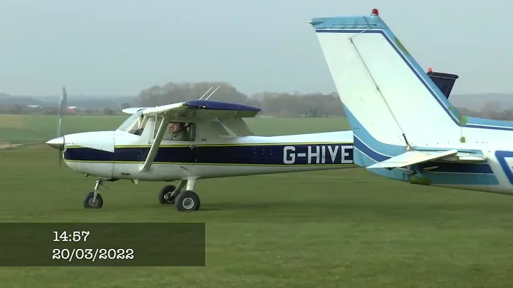 Reims-Cessna F150M Training flight, takeoff and  landing at Peterborough/Sibson Airport (ICAO: EGSP)