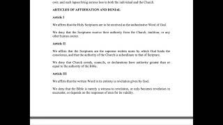 The Chicago Statement on Biblical Inerrancy 1978