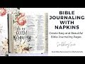 Bible Journaling With Napkins