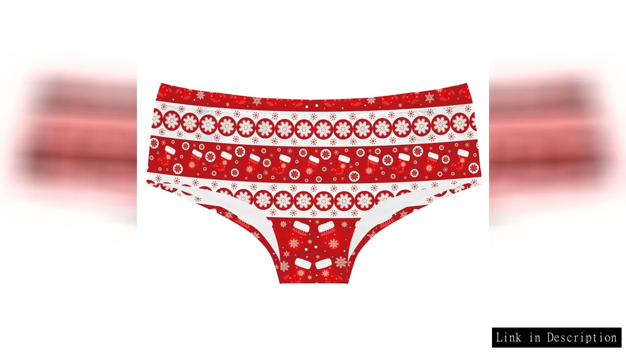 Christmas Theme Printing Women's Underwear Sexy Low-Waist Panties Temptation Wrap Buttocks Underpant